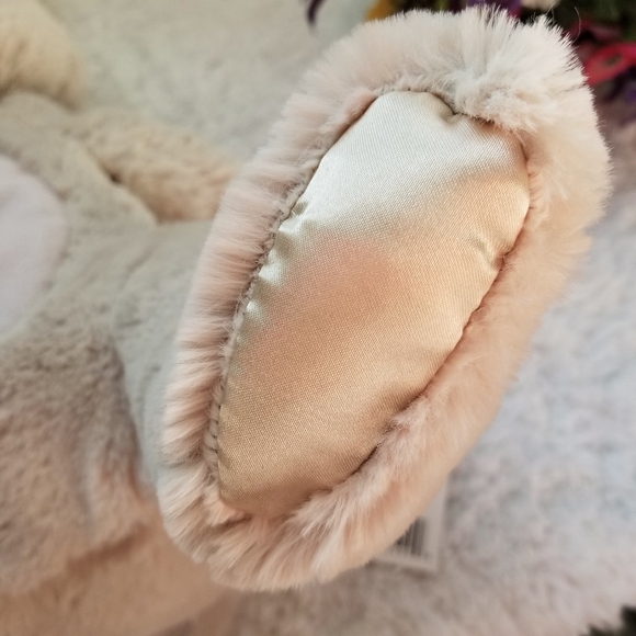 DOUGLAS BABY Bunny Plumpies Cuddle Toy Pink Satin Paws NWT - Picture 6 of 12